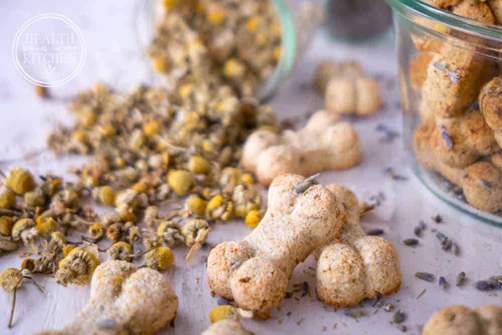 Lavender Chamomile Bed Time Dog Biscuits {GrainFree} Health Starts in the Kitchen